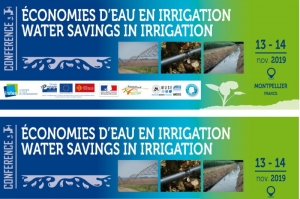 Colloque "Economies d'eau en irrigation" les 13 et 14 novembre 2019